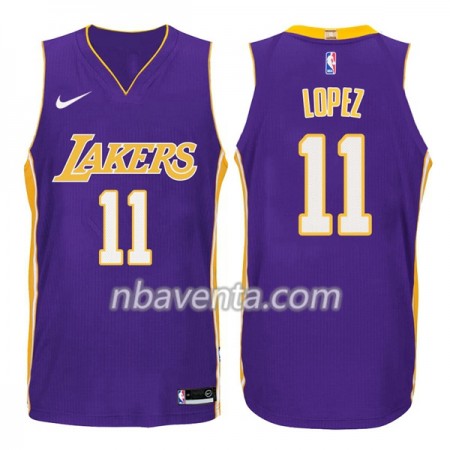 Camiseta Hombre Los Angeles Lakers Brook Lopez 11 Nike 2017-18 Violeta Swingman Camiseta Hombre Los Angeles Lakers Brook Lopez 11 Nike 2017-18 Violeta Swingman